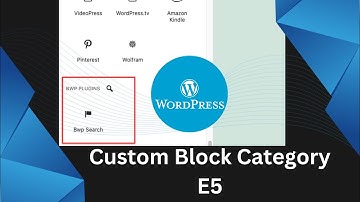 Create a Custom Block Category for the WordPress Block | Custom Gutenberg Blocks | WordPress | E5