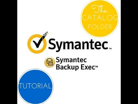 Symantec Backup Exec Catalog Folder Tutorial