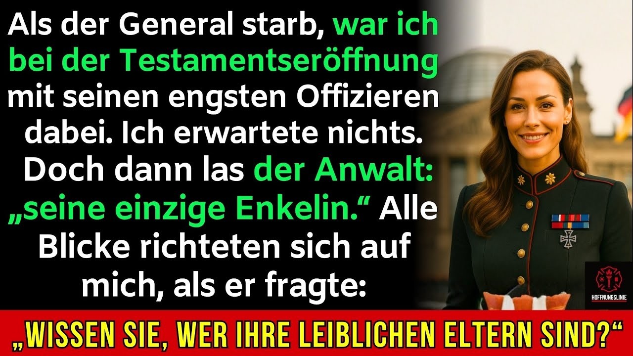 Bei der Testamentseröffnung des Generals fragte der Anwalt plötzlich „Kennen Sie Ihre Eltern“