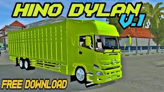 •REVIEW.!! MOD TRUCK HINO 500 DYLAN V.1 - FREE DOWNLOAD - MOD BUSSID