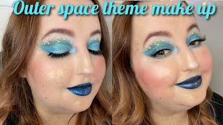 Outer Space Theme Makeup