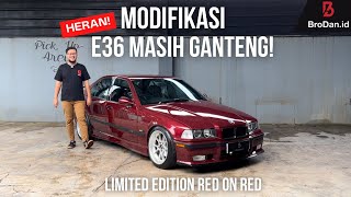 SEDAN EROPA JAGOAN DRIFTING⁉️REVIEW MODIFIKASI BMW 323i LE RED ON RED, E36 COCOK BUAT MAHASISWA‼️