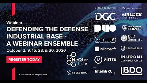 Defending the Defense Industrial Base (DIB) - A Webinar Ensemble | CMMC