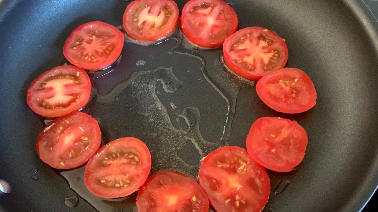 Tomato and egg recipe how to make breakfast pizza YouTube