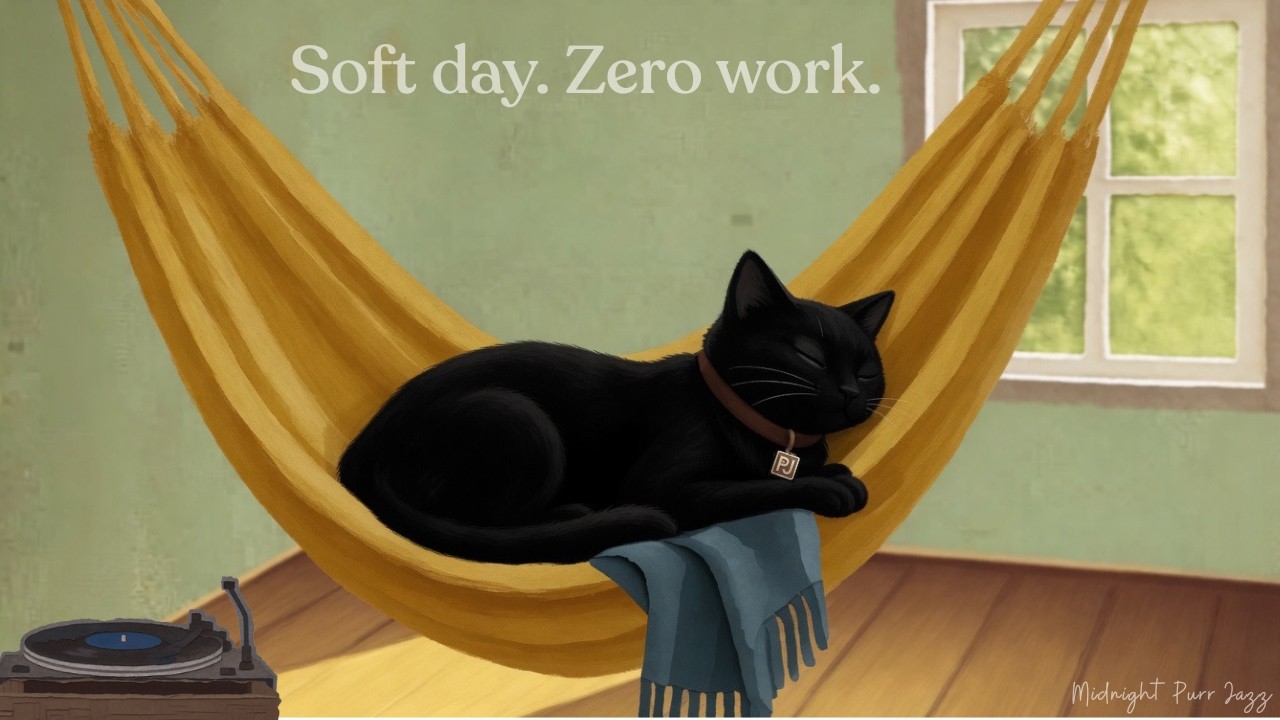 洋楽 Qyiet Cat Soft day. Zero work. Black Cat Vibes. | Vintage Noir Jazz for