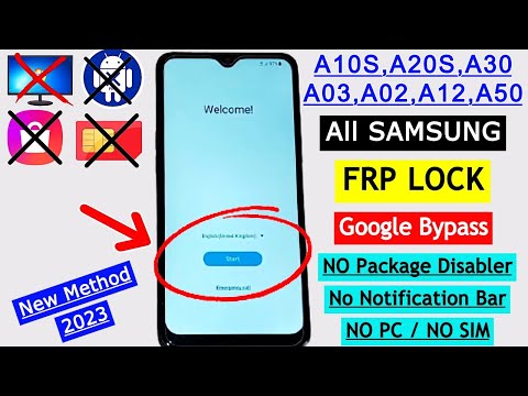 Samsung A02,A03,A10,A12,A20,A30,A50 FRP Bypass Android 11/12 | Google Account Unlock Without PC 2023