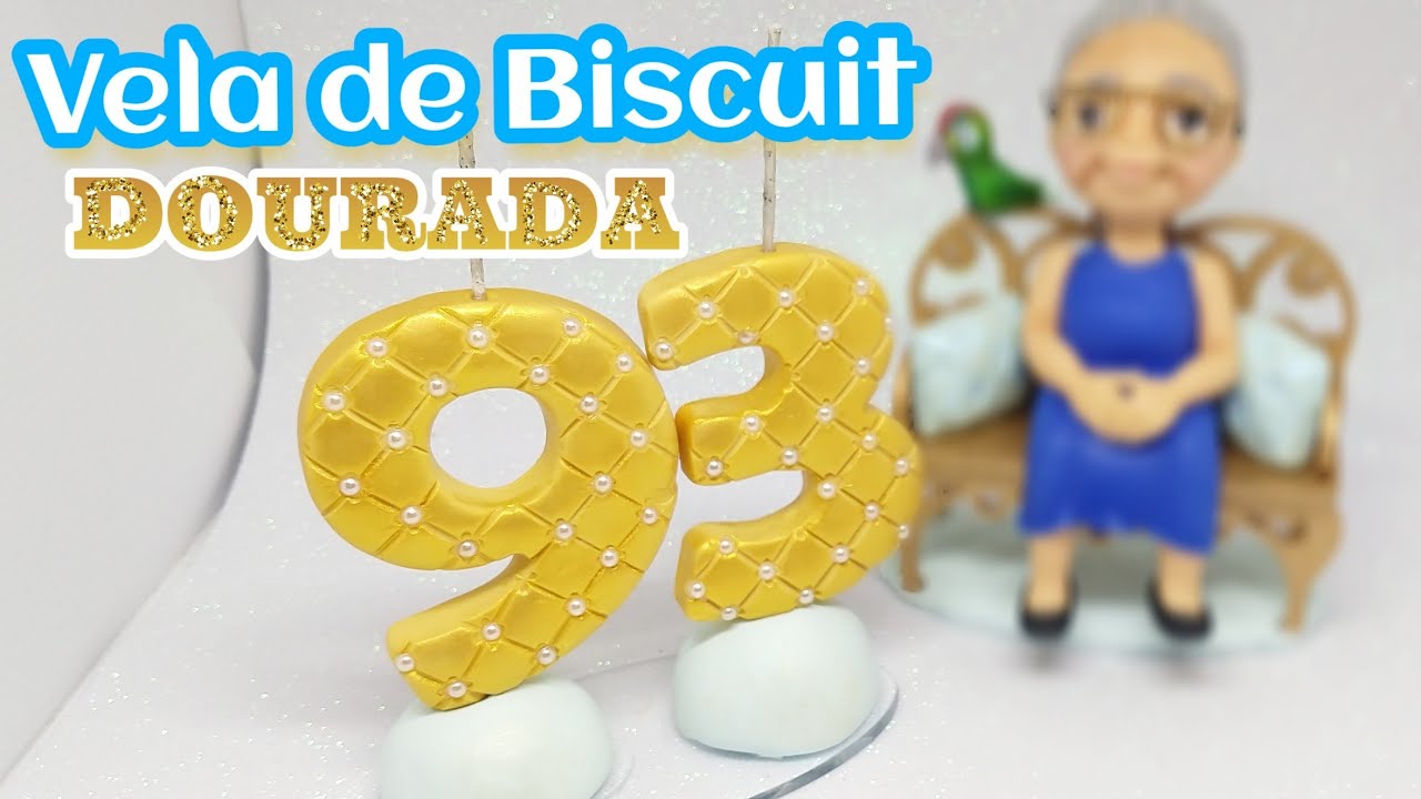 Descubra como pintar uma vela de Biscuit de  Dourado || Pierre Marinho