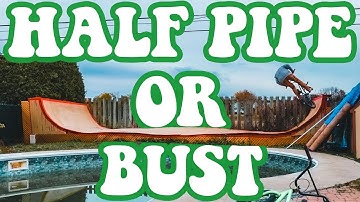 DIY Half Pipe Cheap. LESS THAN $500!