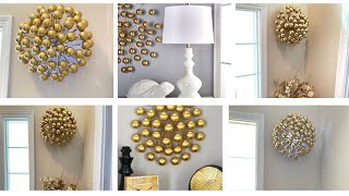 Modern Wall Decor You’ll Love in 2021 || Gold-Finished Ball Burst DIY