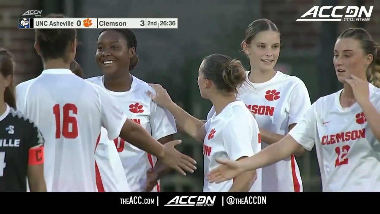 UNC Asheville vs. Clemson Match Highlights | 2026 ACC Women's Soccer