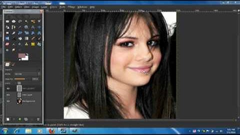 Selena Gomez Makeover in GIMP