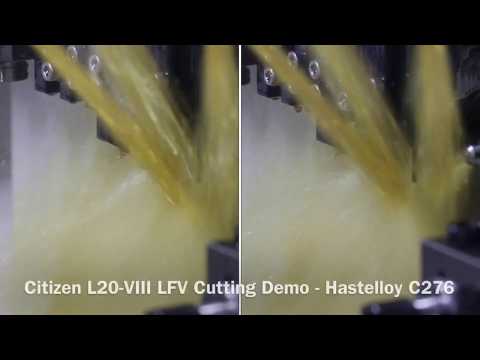 Citizen L20-VIII LFV Cutting Demo - Hastelloy C276