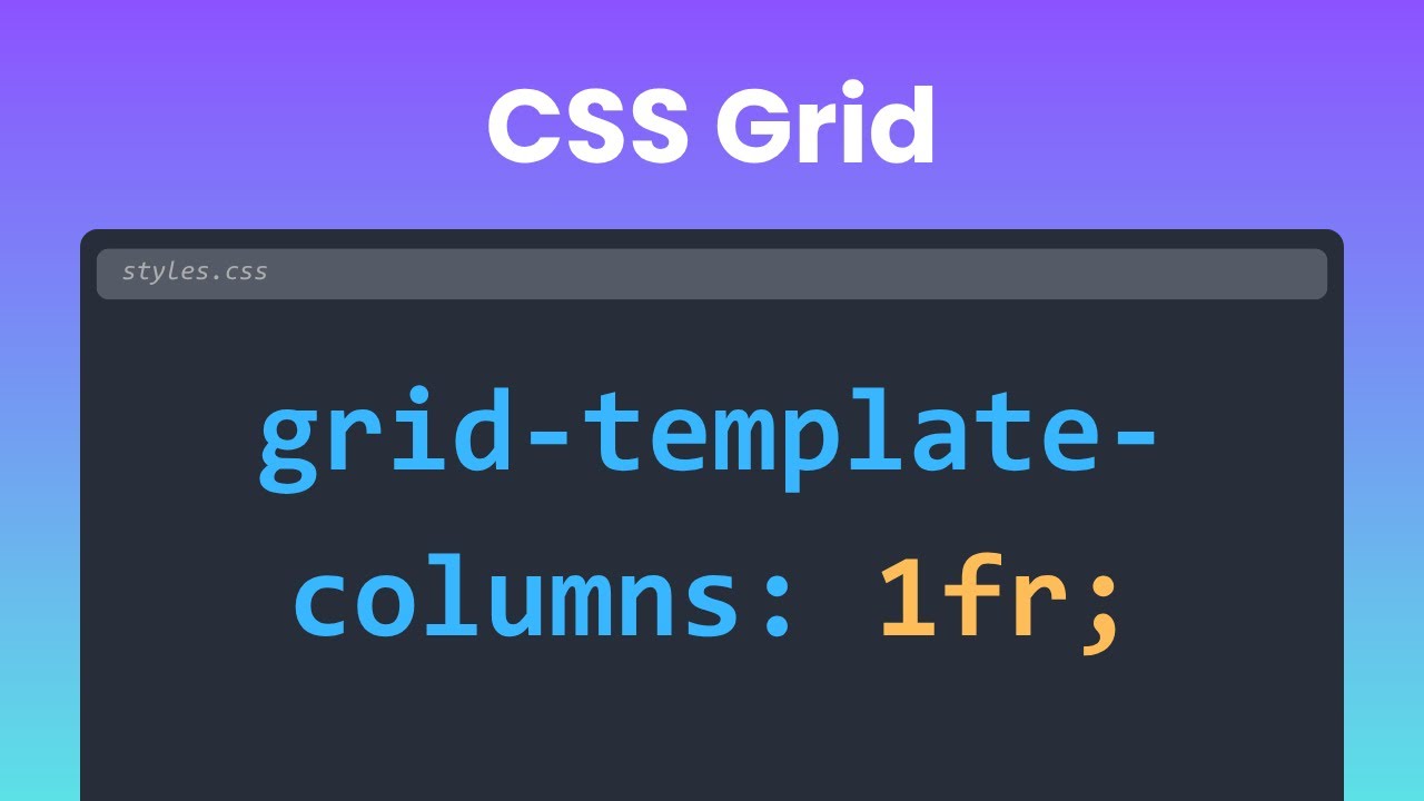 CSS grid-template-columns explained! 🔥🔥🔥 - YouTube