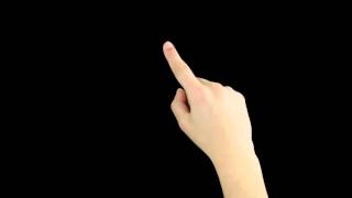Gesture Hand Scroll Down Single Short