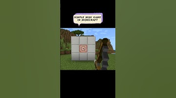 Simple Arrow Minigame in Minecraft! #shorts