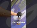 Spray painting a sick bear at a music festival