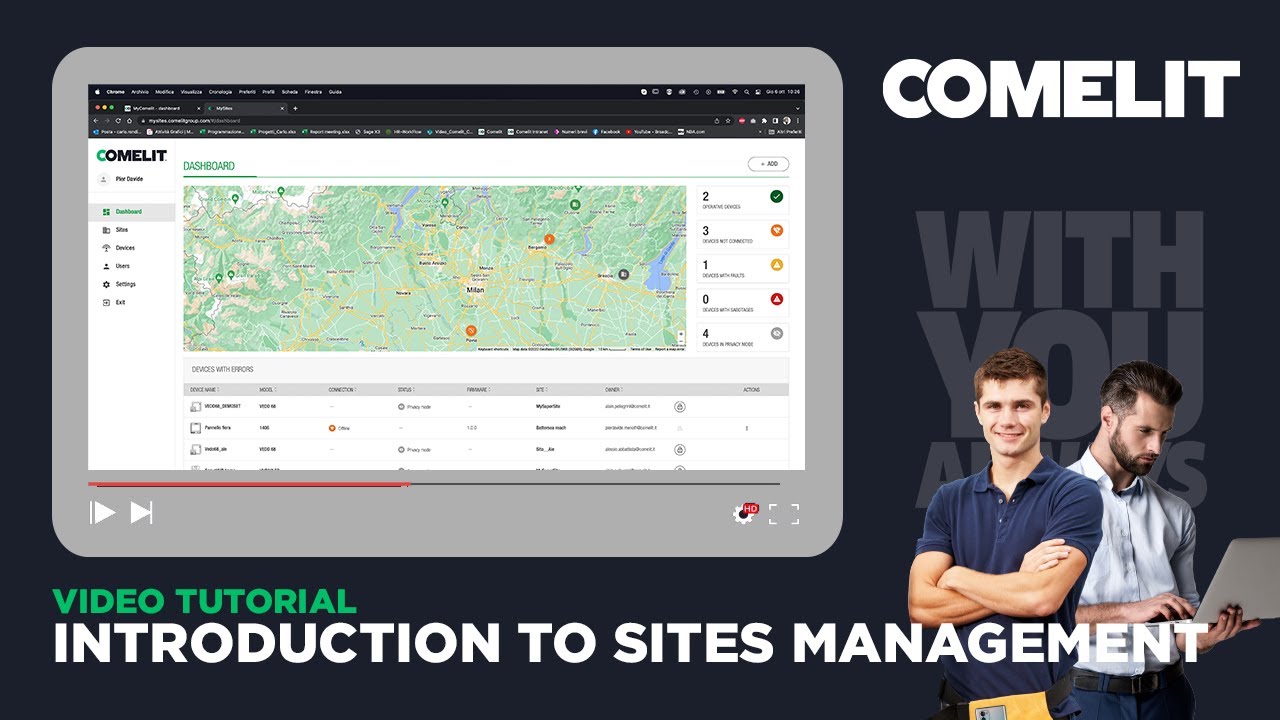 Comelit - A Digital Platform for Sites Management - YouTube