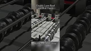 Double Layer Roof and Wall Panels Roll Forming Machine #rollformingmachine #metalforming