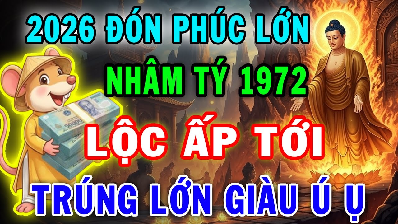 Trời Đã Mở Phước Nhâm Tý 1972 Từ Nay Đến Tết Xuất Hiện 6 Điềm Bất Ngờ Đổi Đời, Giàu Như Vũ Bão