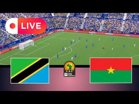 LIVE Tanzania Vs Burkina Faso African Nations Championship 2025 EFootball Pes 21 Gameplay 