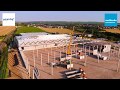 Unser Logistikzentrum-Neubau multicube rheinhessen aus der Vogelperspektive