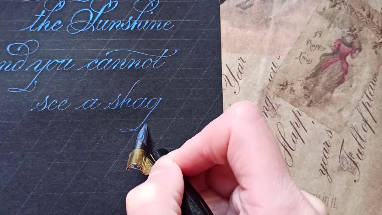 W Italian Hand Script Calligraphy practice: Italian Hand- beautiful script. - YouTube