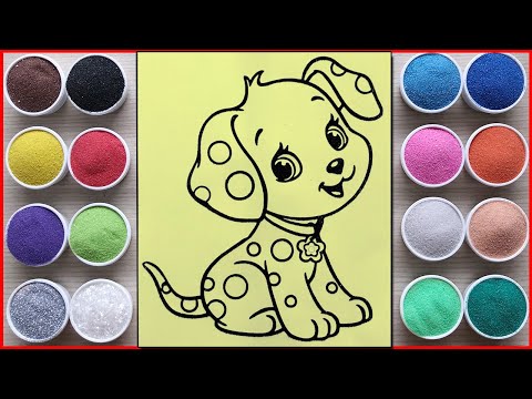 Video TÔ MÀU TRANH CÁT CÚN CON ĐÁNG YÊU - SAND PAINTING... - youtube