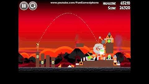 Angry Birds Volcano Level 5 3 Stars Walkthrough video gameplay tutorial web game