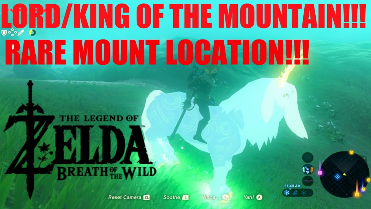 Spirit Horse Ghost Horse Lord Of The Mountain The Legend Of Zelda Breath Of The Wild Youtube