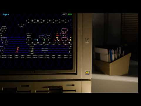ASCIIDENT on retro monitor