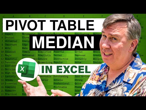 Learn Excel - Median in Pivot Table - Podcast 2197