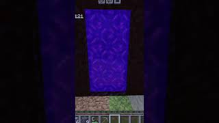 New Nether Portal #shorts #minecraft #survivalworld #netherportal #gaming