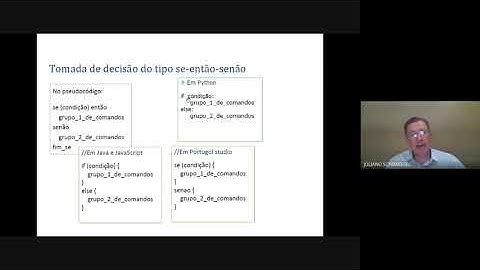 Aula 05 - Estruturas Decisão - Algoritmos Linguagem Programação - Eng Int - Portugol Studio e Python