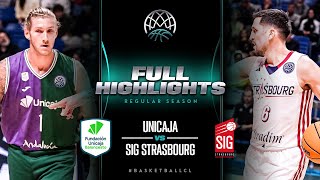 Unicaja v SIG Strasbourg | Full Game Highlights | #BasketballCL 2023