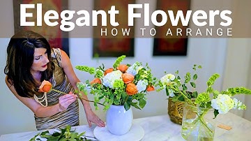Elegant Flower Arrangement | How to Arrange Trader Joe