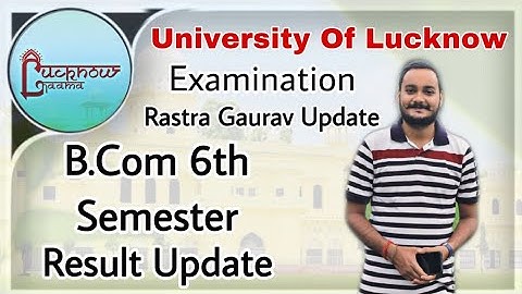 Lucknow University result 2022 | Lucknow University b.com result | Rashtra gaurav result | #result