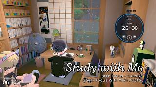 Let’s Study | gogh Study With Me (Pomodoro 25/5 x4) | 2 Hour Relaxing LoFi Focus Timer | No Talking