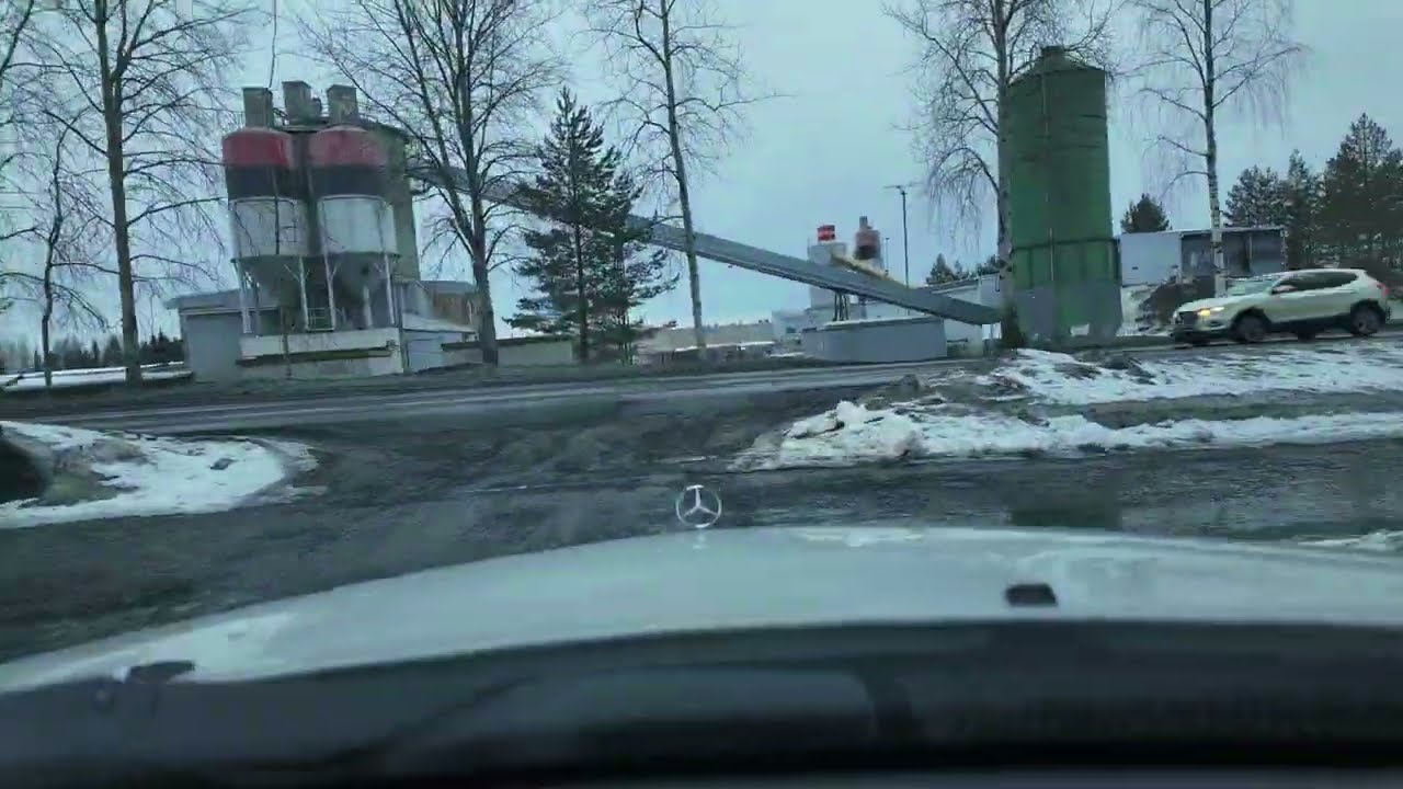 Time-lapse Siilinjärvi-Sotkamo Kajaanin kautta 29.3.2024