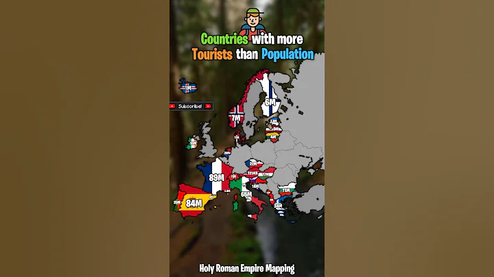 Countries with more tourists than population #europe #mapping #geography #shorts #tourism