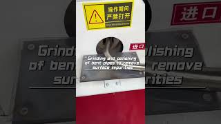Round pipe grinding,  removal #roundpipe #grinding #polishing #rustremoval #brushing #sanding