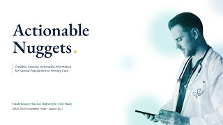 Actionable Nuggets Pitch | DDQIC Pitch Competition Finals 2021