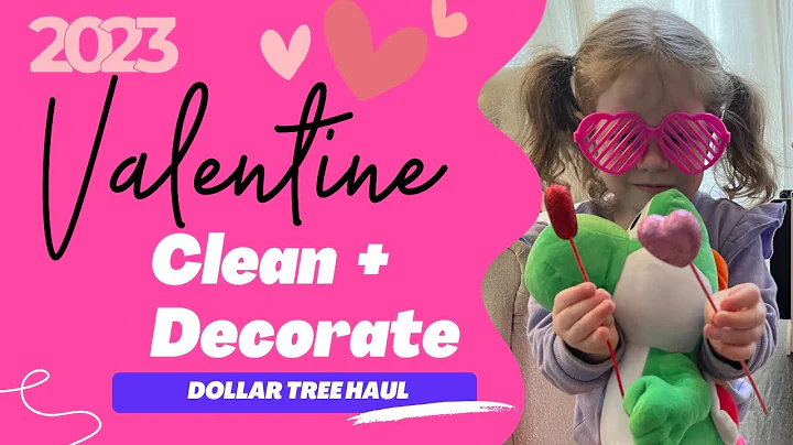 New Clean + Decorate with me Valentine’s Day Decoration Ideas 2023 + Dollar Tree Haul