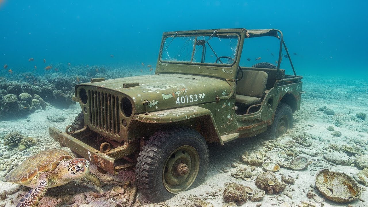 ASMR Car Restoration — Restoring a Willys Jeep MB WWII Military Vehicle Found Underwater