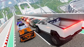 Big Ramp Jumps With Real Car Mods - Beamng Drive Crashes Destructionnation