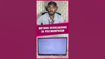 What is Oops Concept ? | Method Overloading in Polymorphism | தமிழில்  |  #Shorts