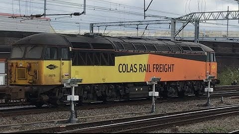 Colas Rail Class 56078 and 56094 on a RHTT movement passing Crewe
