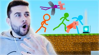 REACTING TO AMAZING ANIMATION Vs Minecraft - STICKMEN Vs PARKOUR AVM Shorts EP.22 Reaction Video!