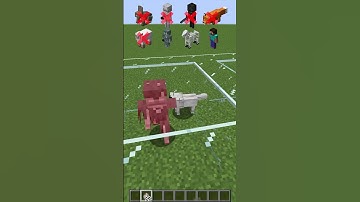 Wolf Test vs Friendly Mobs #shorts #minecraft #memes