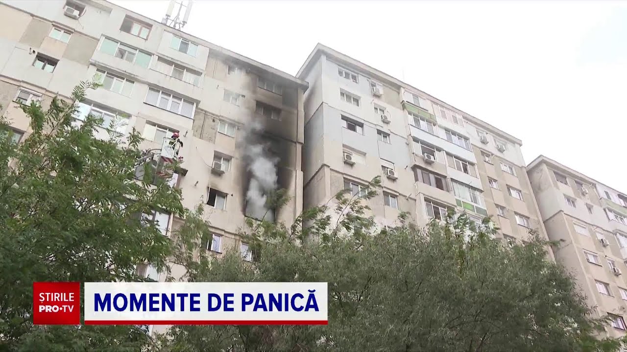 „Dă-o naibii de ușă, intră mai repede!”. Incendiu într-un bloc din Galați