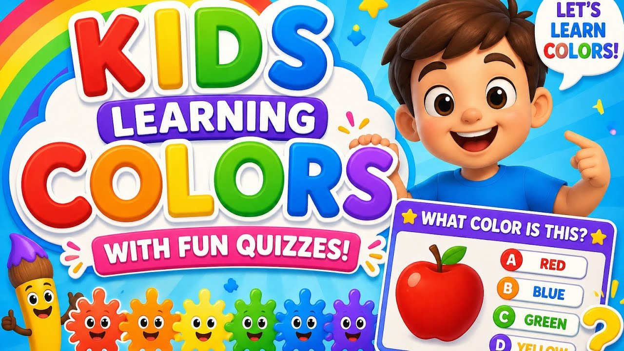 🖍️ Color Learning for Kids | Play & Guess the Colors | Toddlers Love to ...